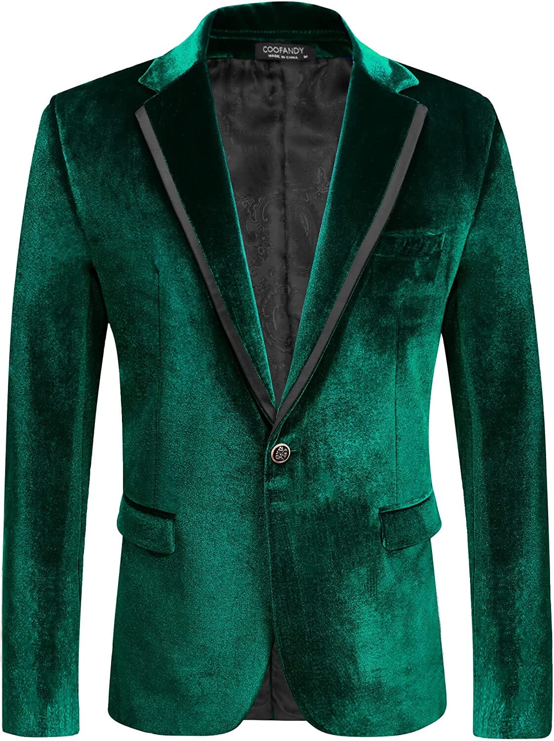 Velvet Slim Fit Uni One Knopf Blazer