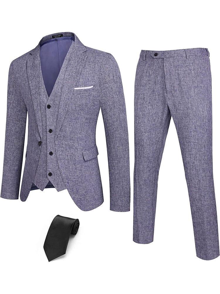 4-Teil One Knopf Blazer Anzug Sets
