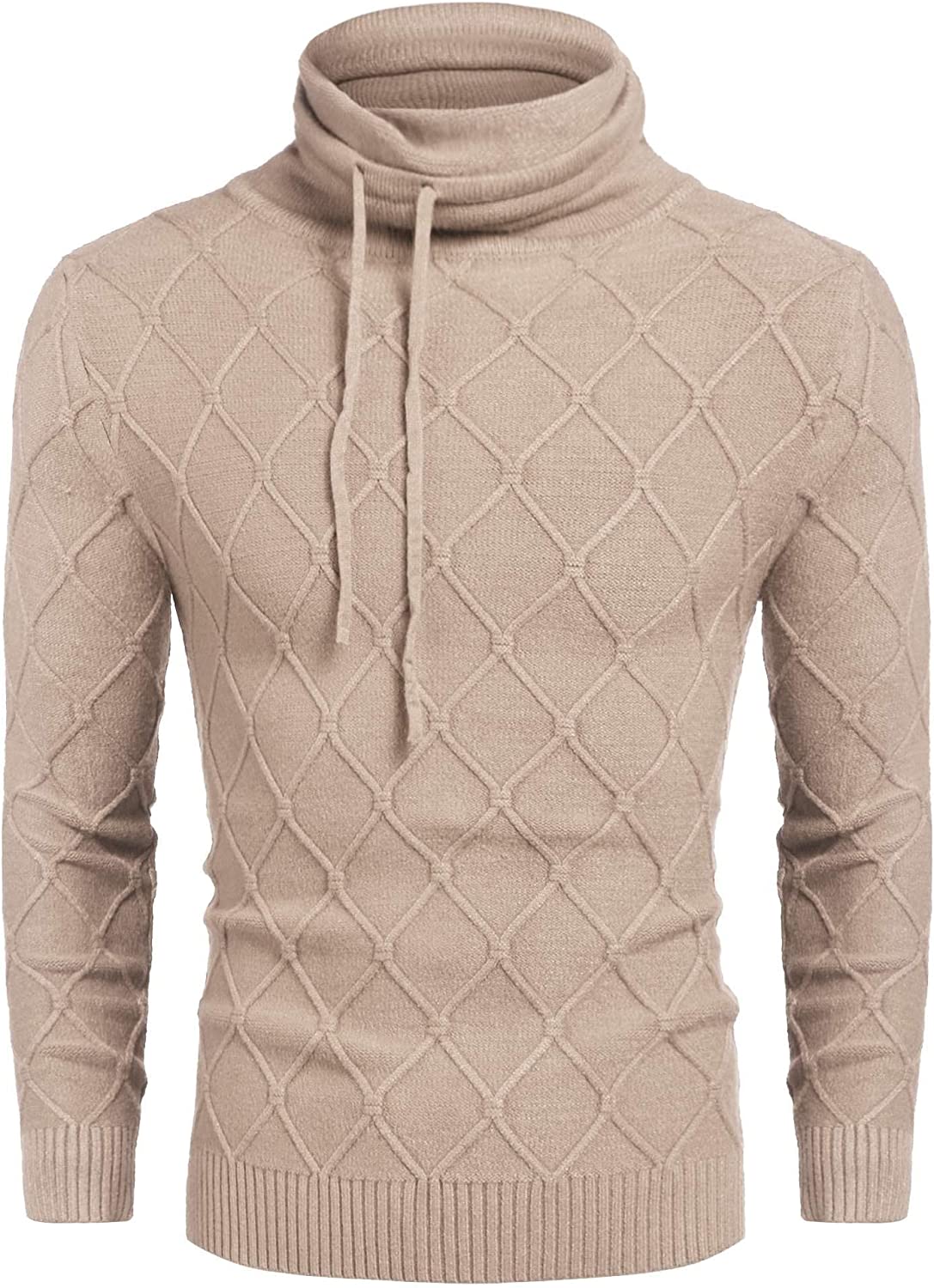 Men's Strick Rollkragen Pullover Casual Thermal Lang Ärmel Pullover