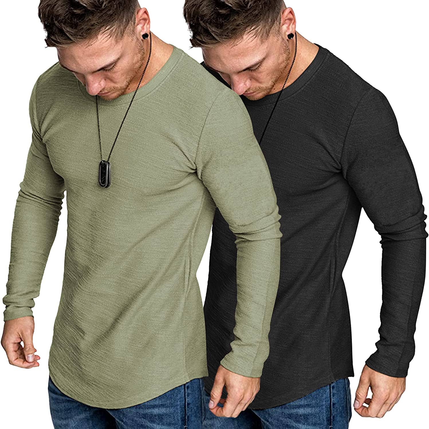 2-Pack Muscle Fitted Workout T-Hemd