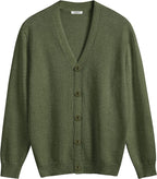 V Neck Lightweight Knopf Down Strick Pullover