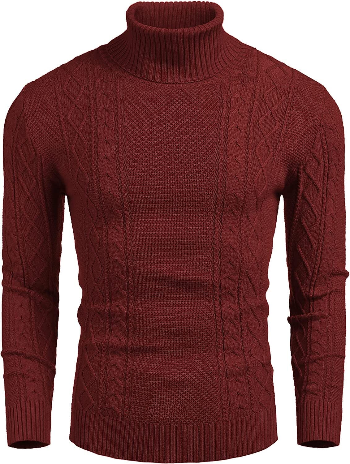 Rollkragen Casual Cable Strick Pullover Pullover