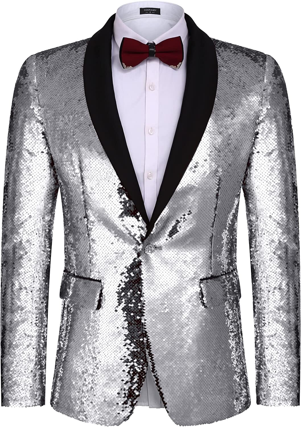 Shiny Sequin Blazer Tuxedo Anzug