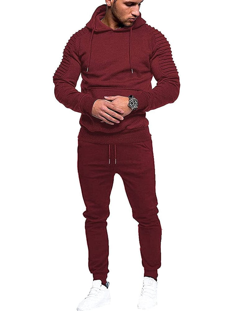 2 Teil Hoodie Jogging Athletisch Suits