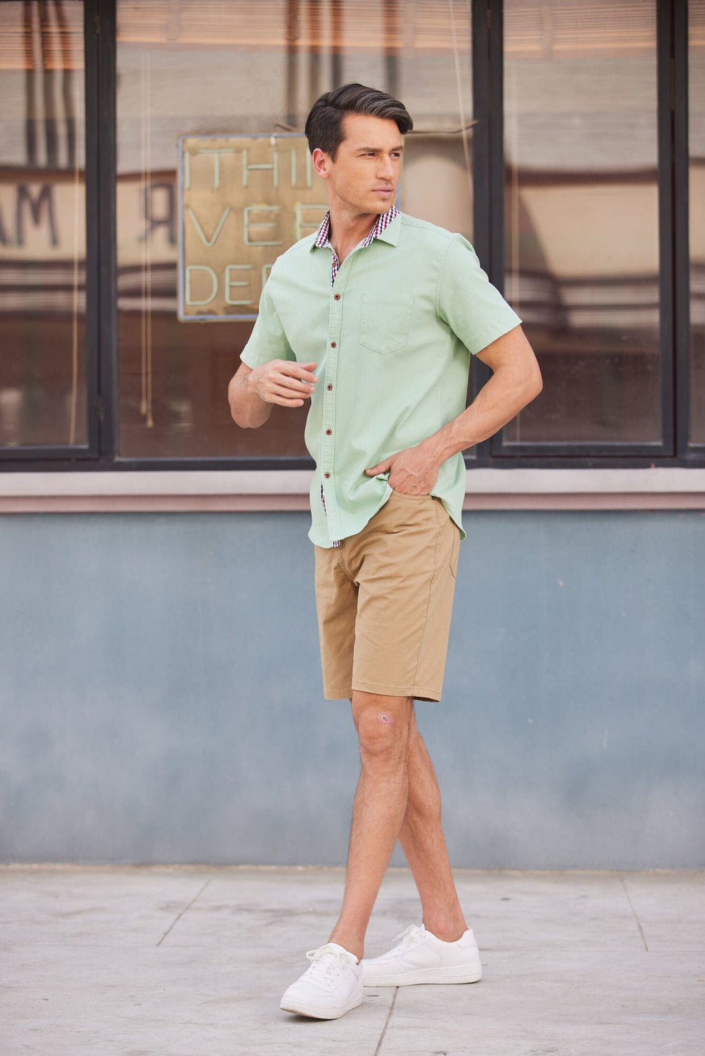 Casual Denim Work Hemden