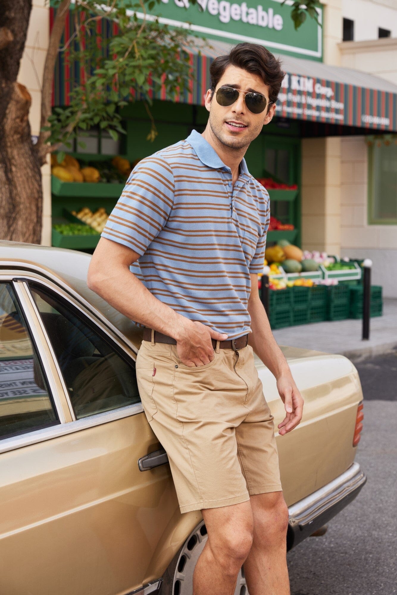 Gestreift Polo Hemden