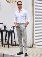 Casual Plaid Anzug Hose
