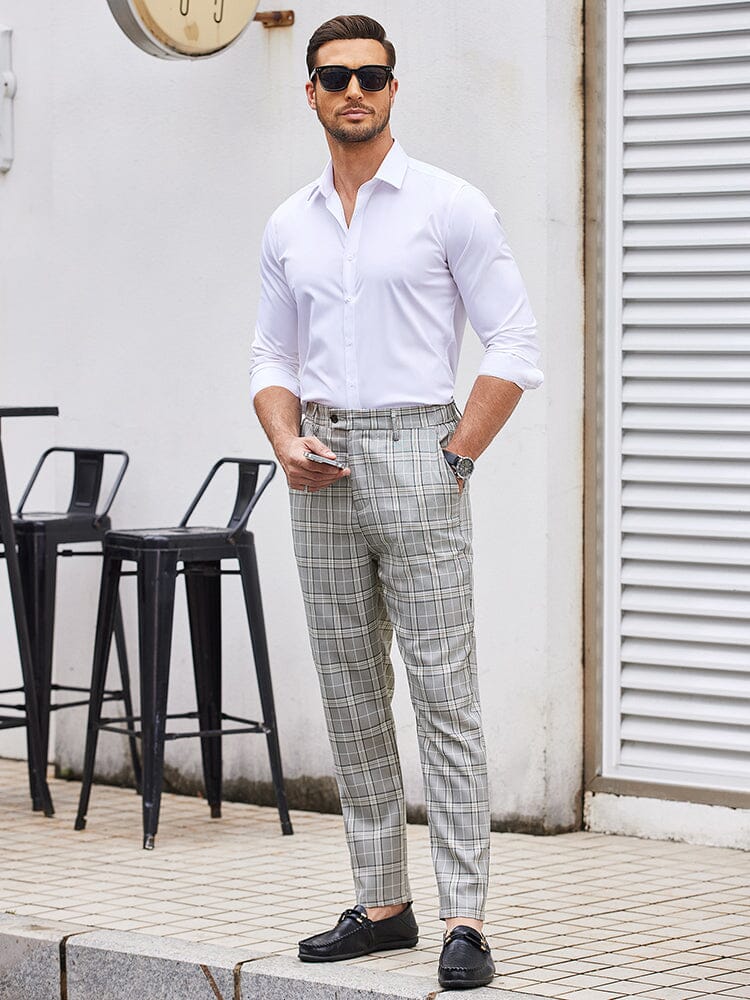 Casual Plaid Anzug Hose