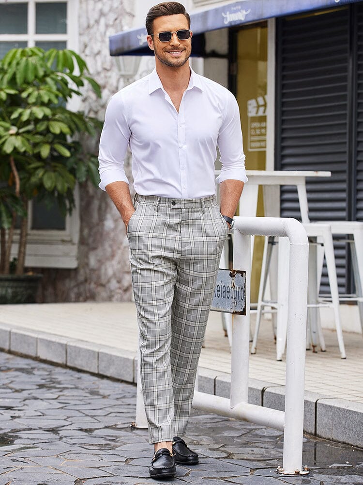 Casual Plaid Anzug Hose