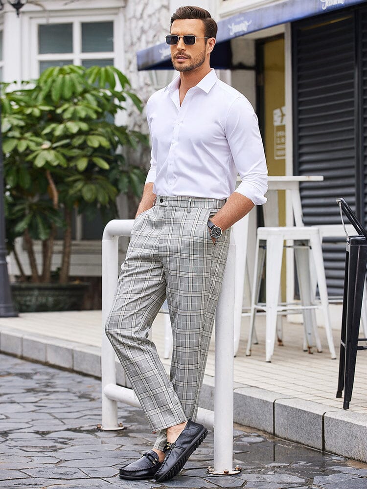 Casual Plaid Anzug Hose