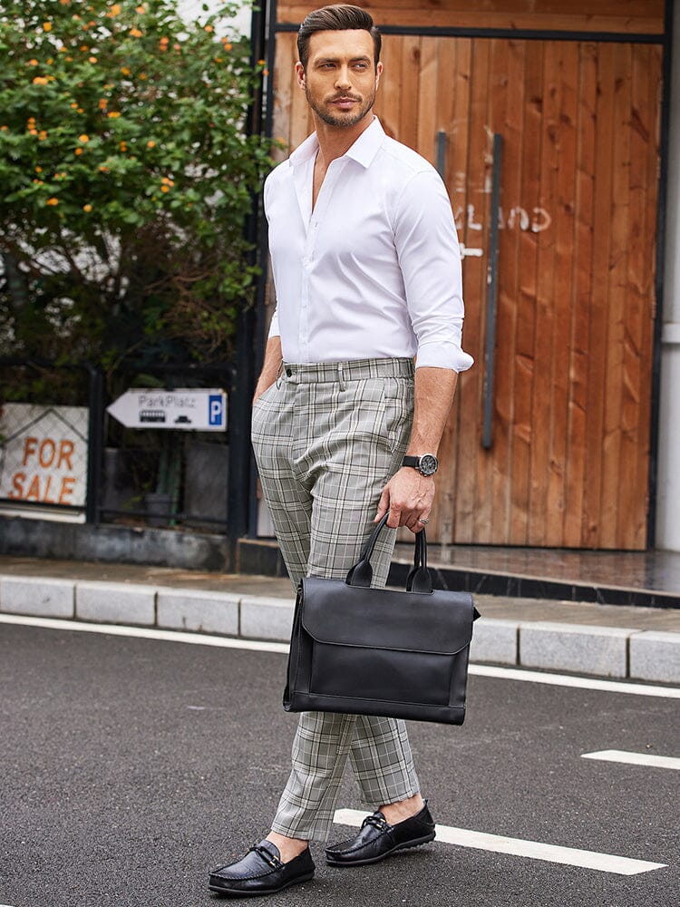 Casual Plaid Anzug Hose