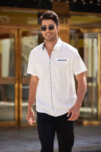Kurz Ärmel Dress Hemd