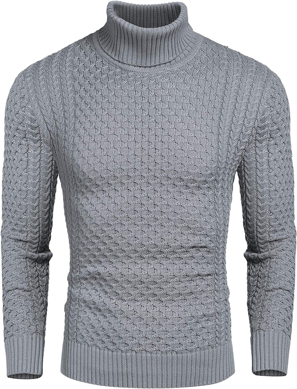 Slim Fit Rollkragen Strick Twisted Pullover Pullover