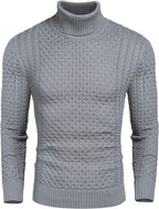 Slim Fit Rollkragen Strick Twisted Pullover Pullover