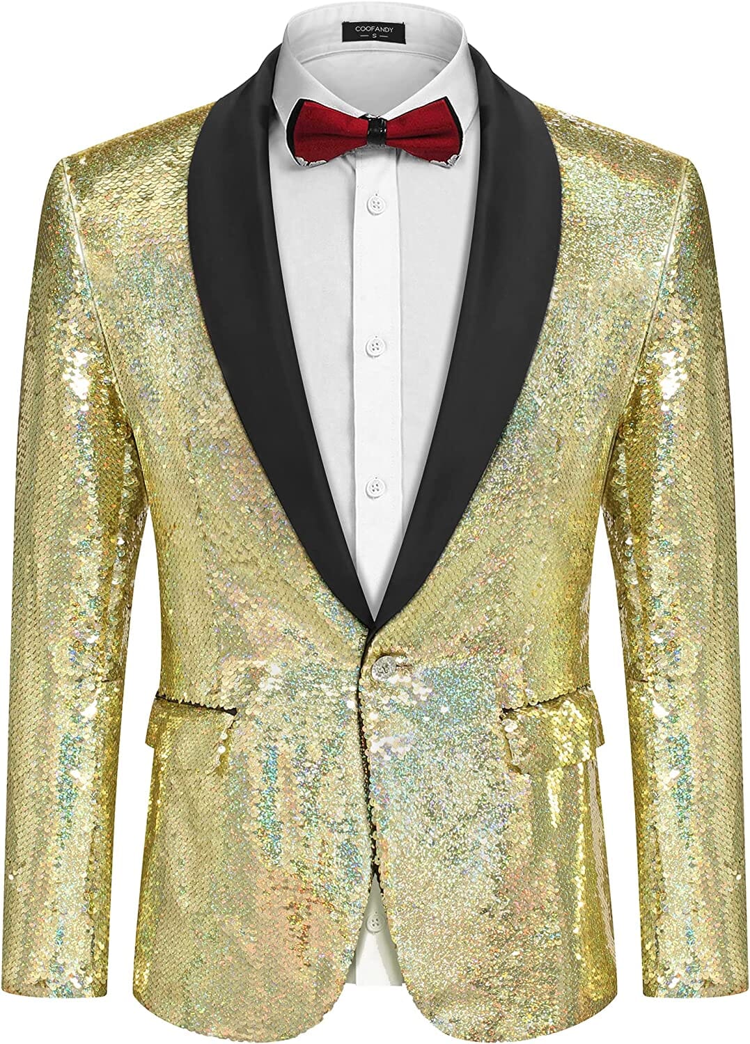 Shiny Sequin Blazer Tuxedo Anzug