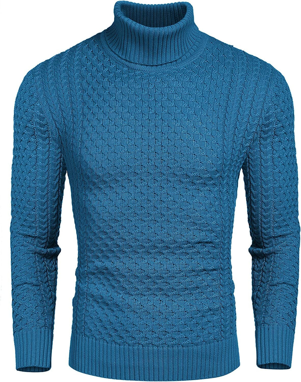 Slim Fit Rollkragen Strick Twisted Pullover Pullover