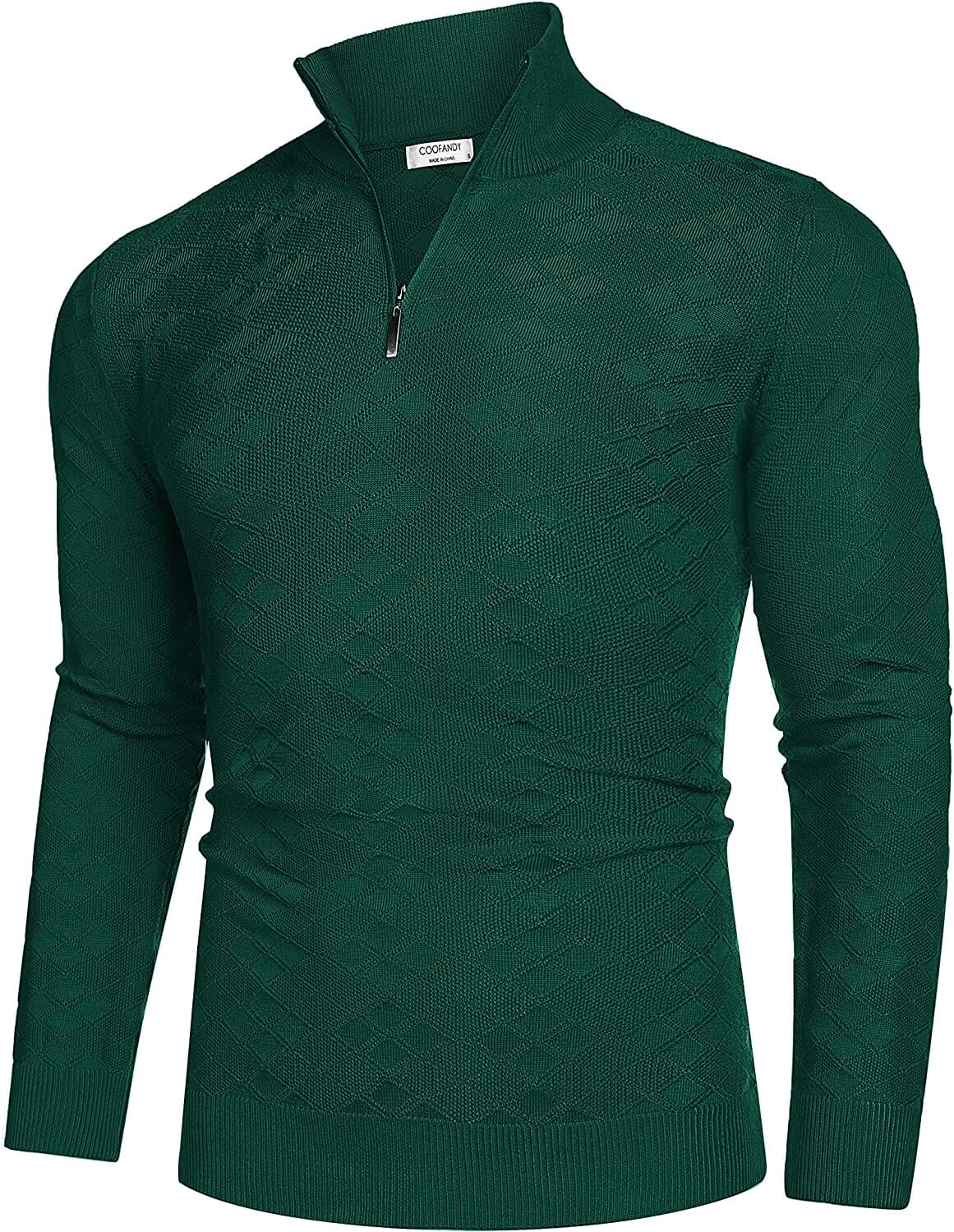 Quarter Zippper Mock Neck Pullover Pullover