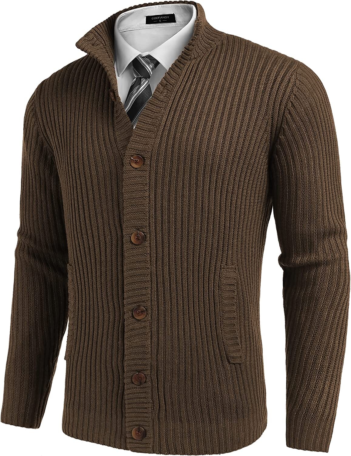 Stand Kragen Knopf Down Pullover