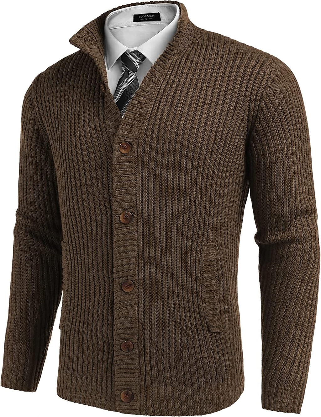 Stand Kragen Knopf Down Pullover