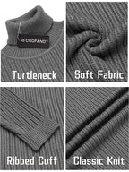 Rollkragen Strick Klassisch Ribbed Pullover