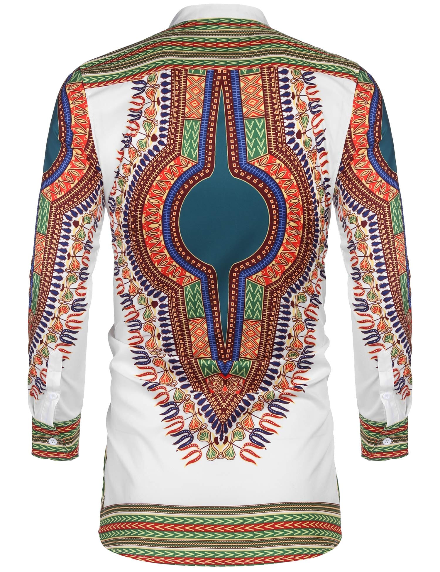 Casual Ethnic Graphic Lang Hemd