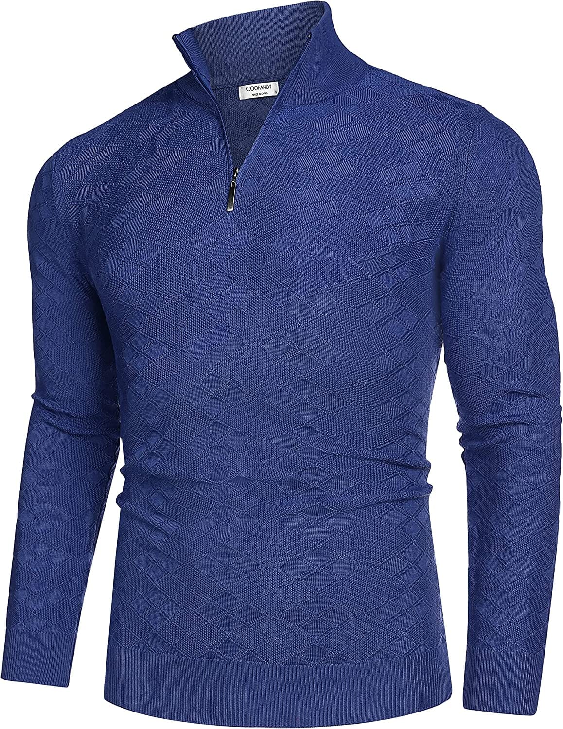 Quarter Zippper Mock Neck Pullover Pullover
