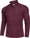 Quarter Zippper Mock Neck Pullover Pullover