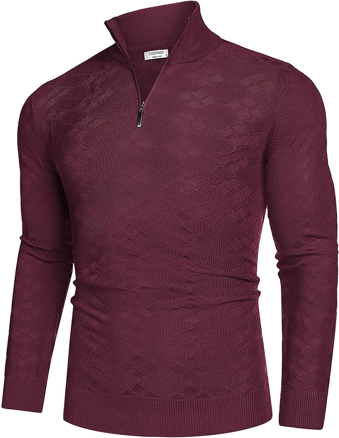 Quarter Zippper Mock Neck Pullover Pullover