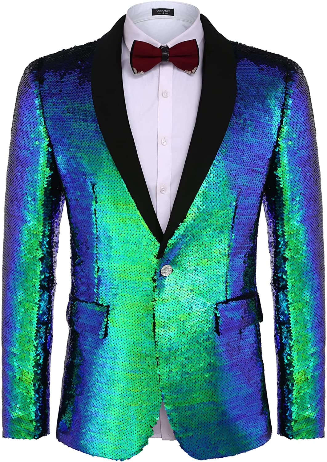 Shiny Sequin Blazer Tuxedo Anzug