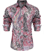 Luxus Design Blumen Dress Hemd