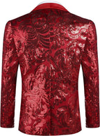 Shiny Sequins Blazer Blumen Blazer