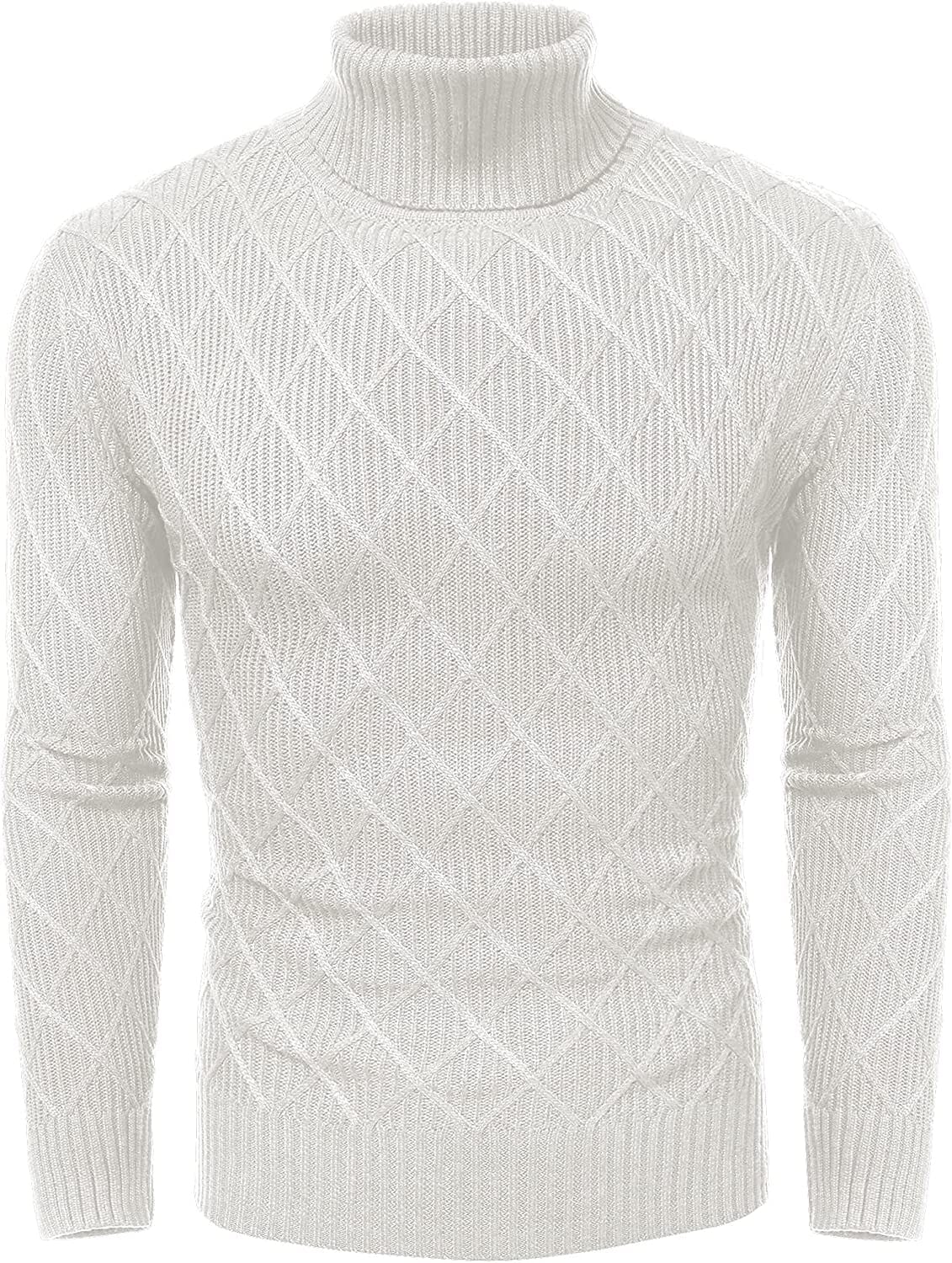 Slim Fit Dick Baumwolle Pullover Rollkragen Pullover