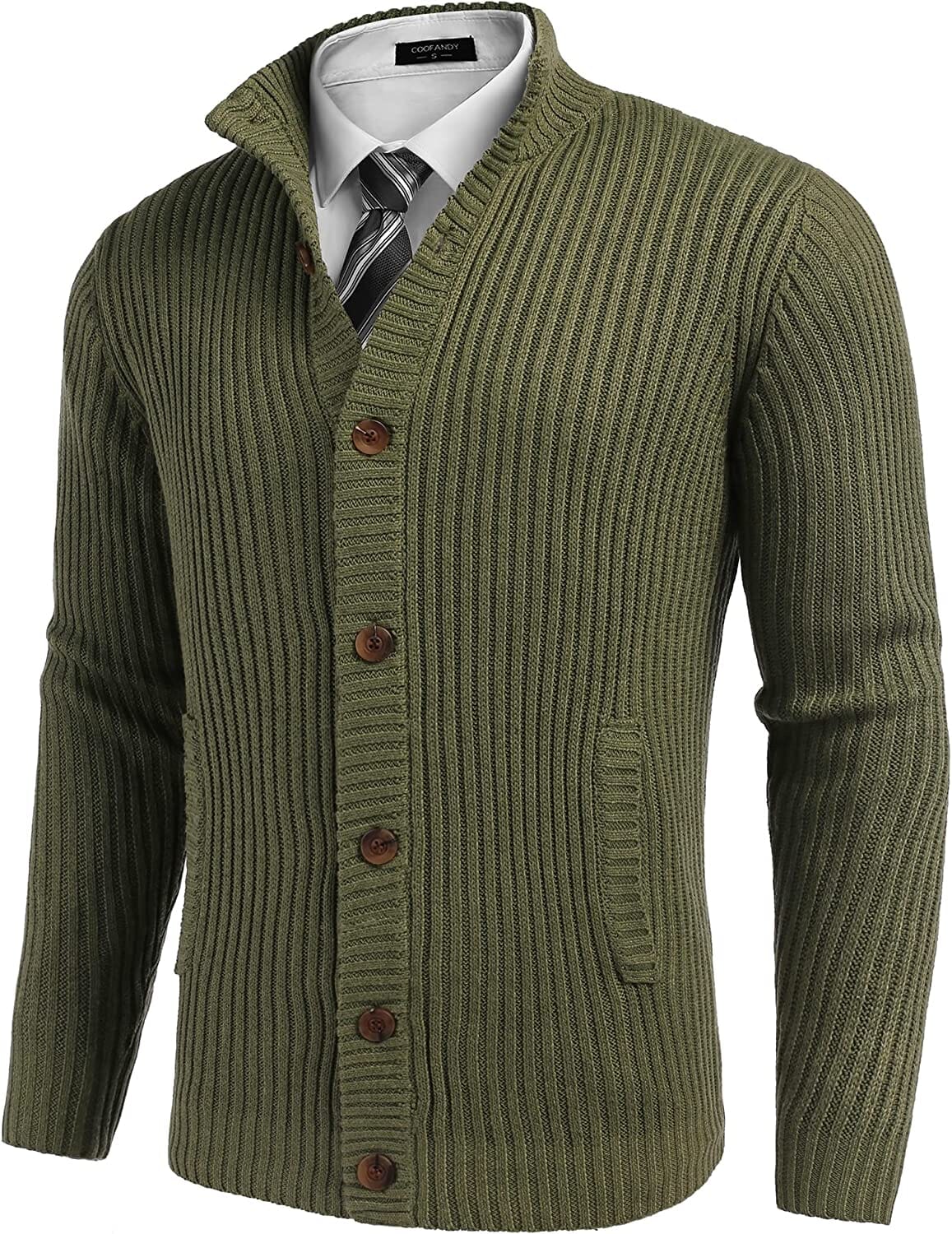 Stand Kragen Knopf Down Pullover