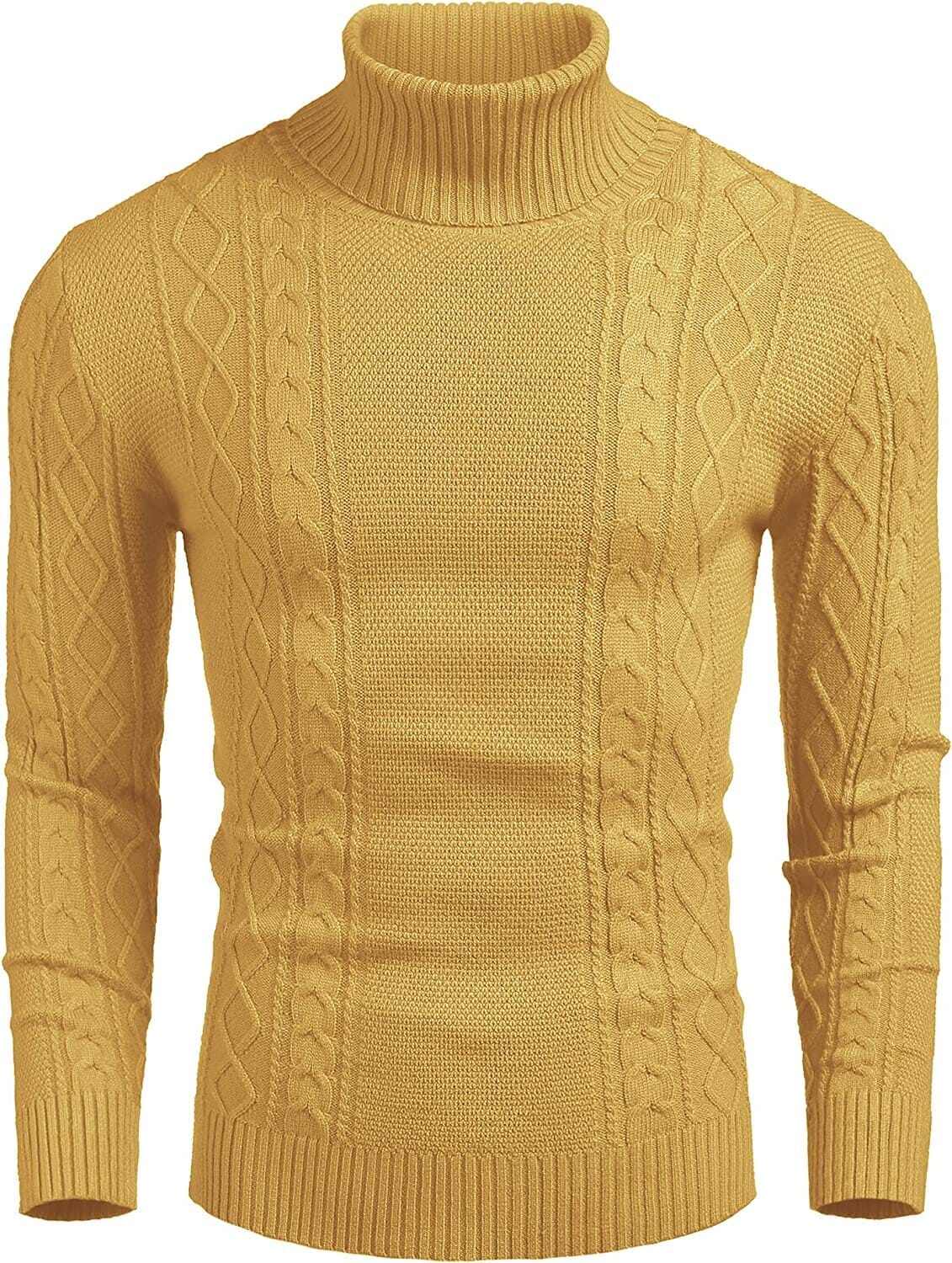 Rollkragen Casual Cable Strick Pullover Pullover