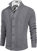 Casual Stand Kragen Knopf Down Cardigan with Pockets