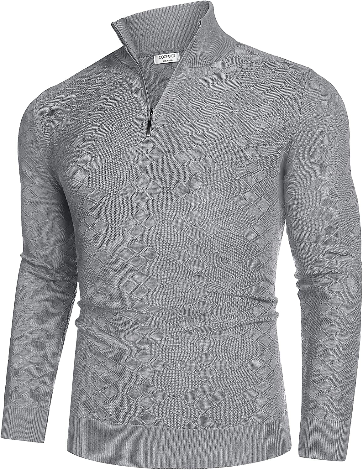 Quarter Zippper Mock Neck Pullover Pullover