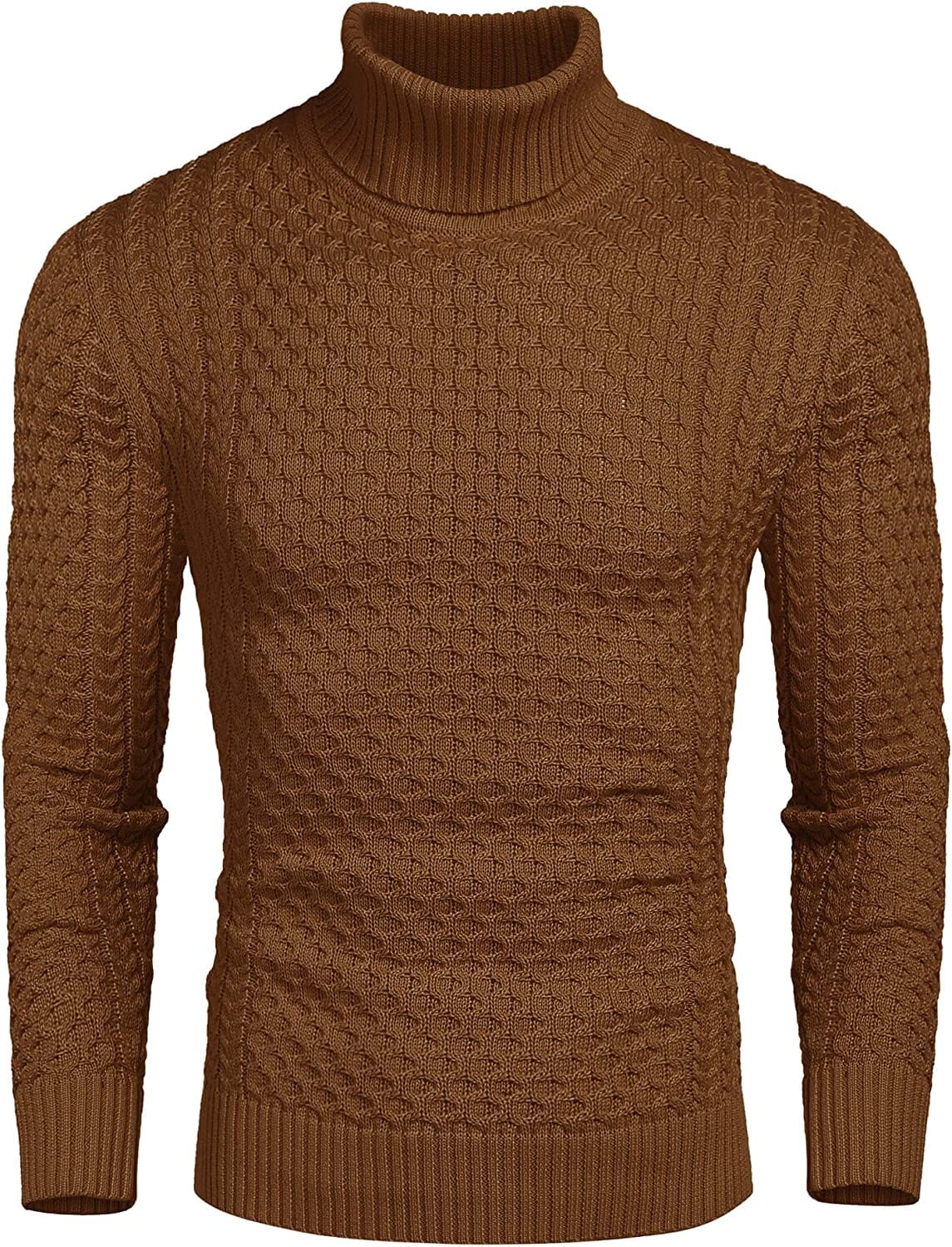 Slim Fit Rollkragen Strick Twisted Pullover Pullover