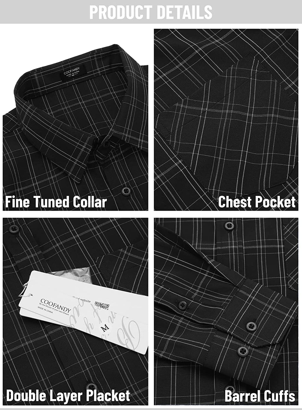 Business Knopf Up Plaid Hemden