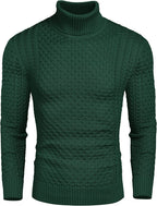 Slim Fit Rollkragen Strick Twisted Pullover Pullover