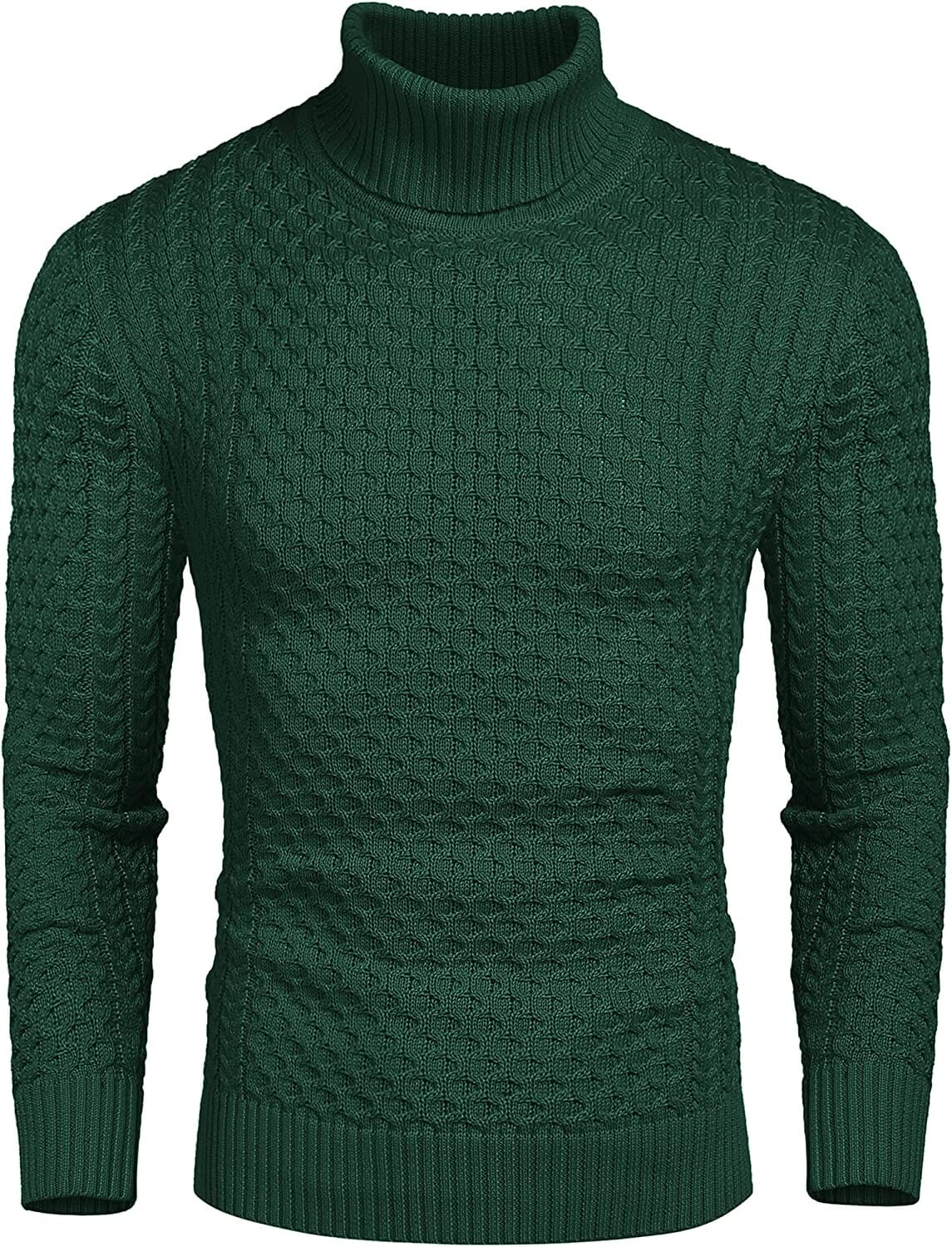 Slim Fit Rollkragen Strick Twisted Pullover Pullover