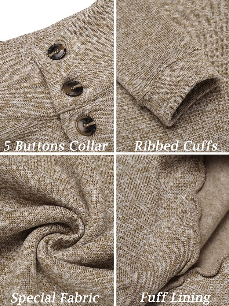 Casual Thermal Texured Strick Sweatshirt