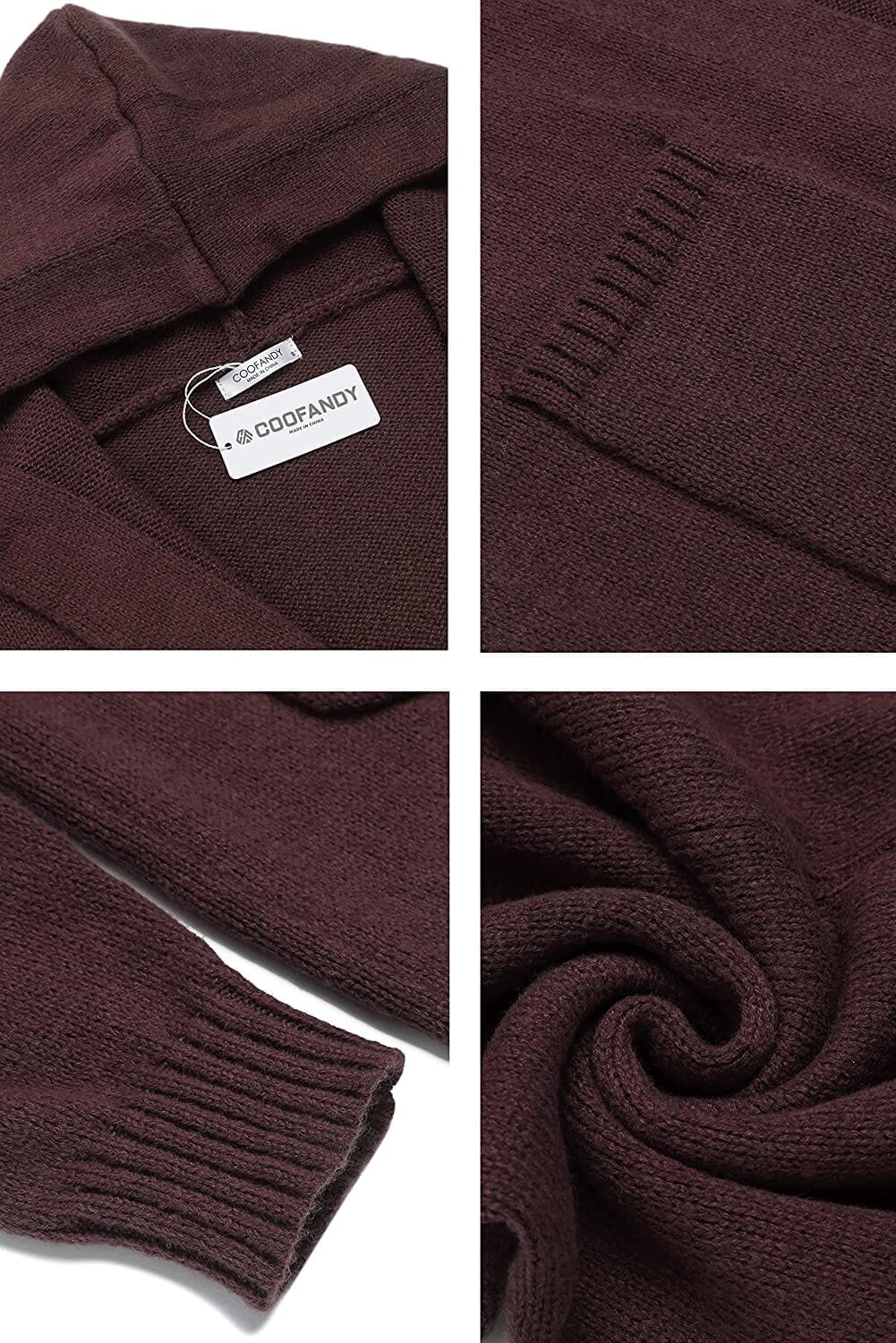 Lightweight Strick Cardigan Pullover with Pockets