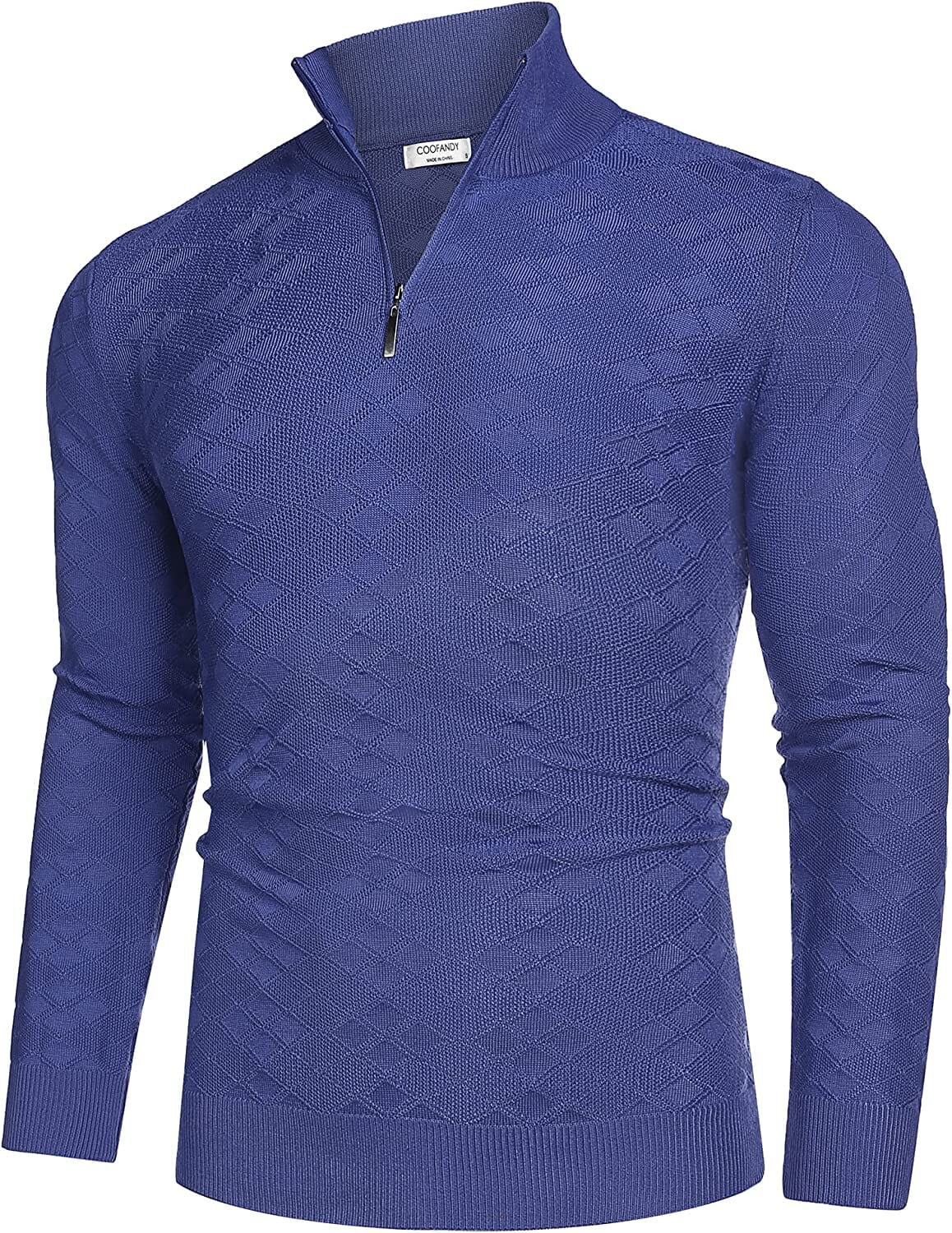Quarter Zippper Mock Neck Pullover Pullover