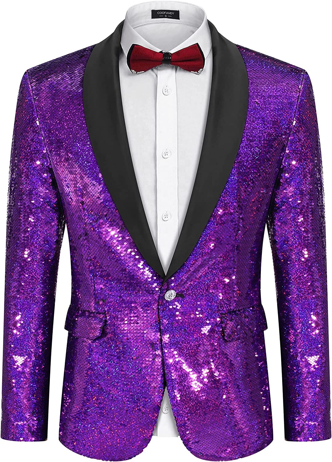 Shiny Sequin Blazer Tuxedo Anzug