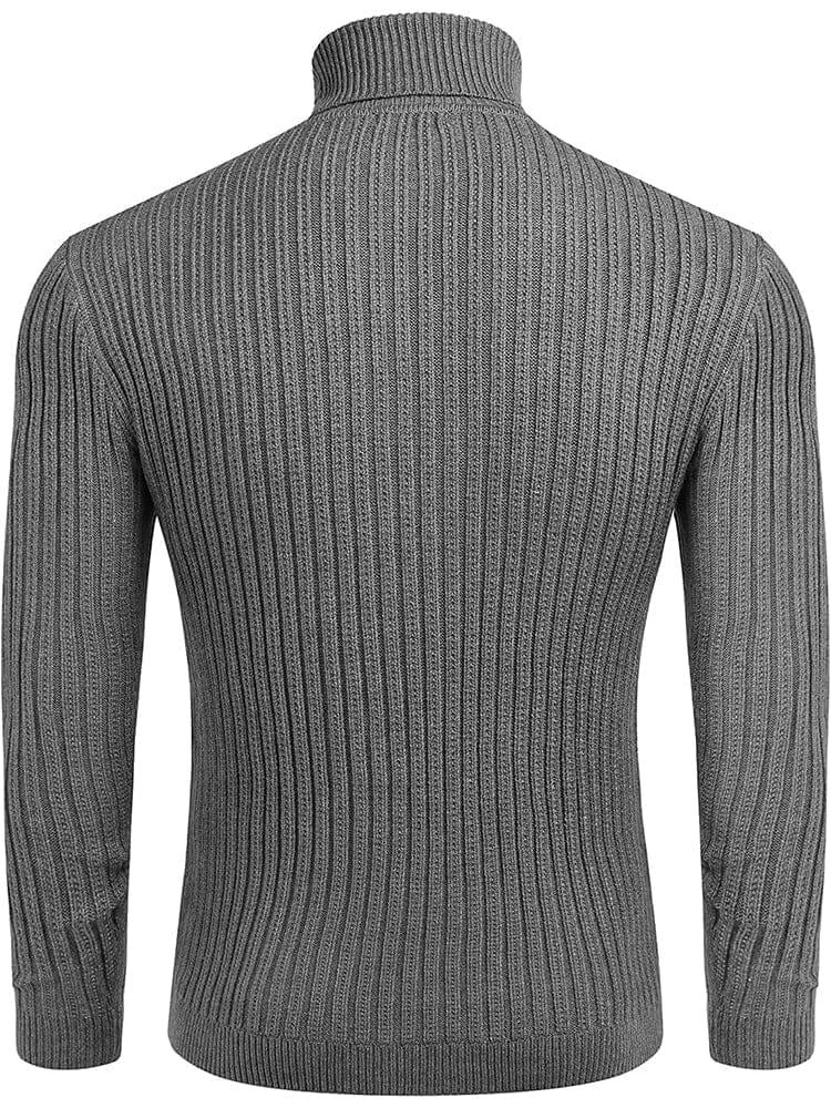 Rollkragen Strick Klassisch Ribbed Pullover