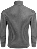 Rollkragen Strick Klassisch Ribbed Pullover
