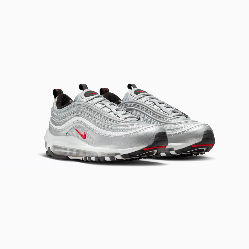 Nike Air Max 97 Silber Silber Bullet Rot Herren Sneaker Ikonisch