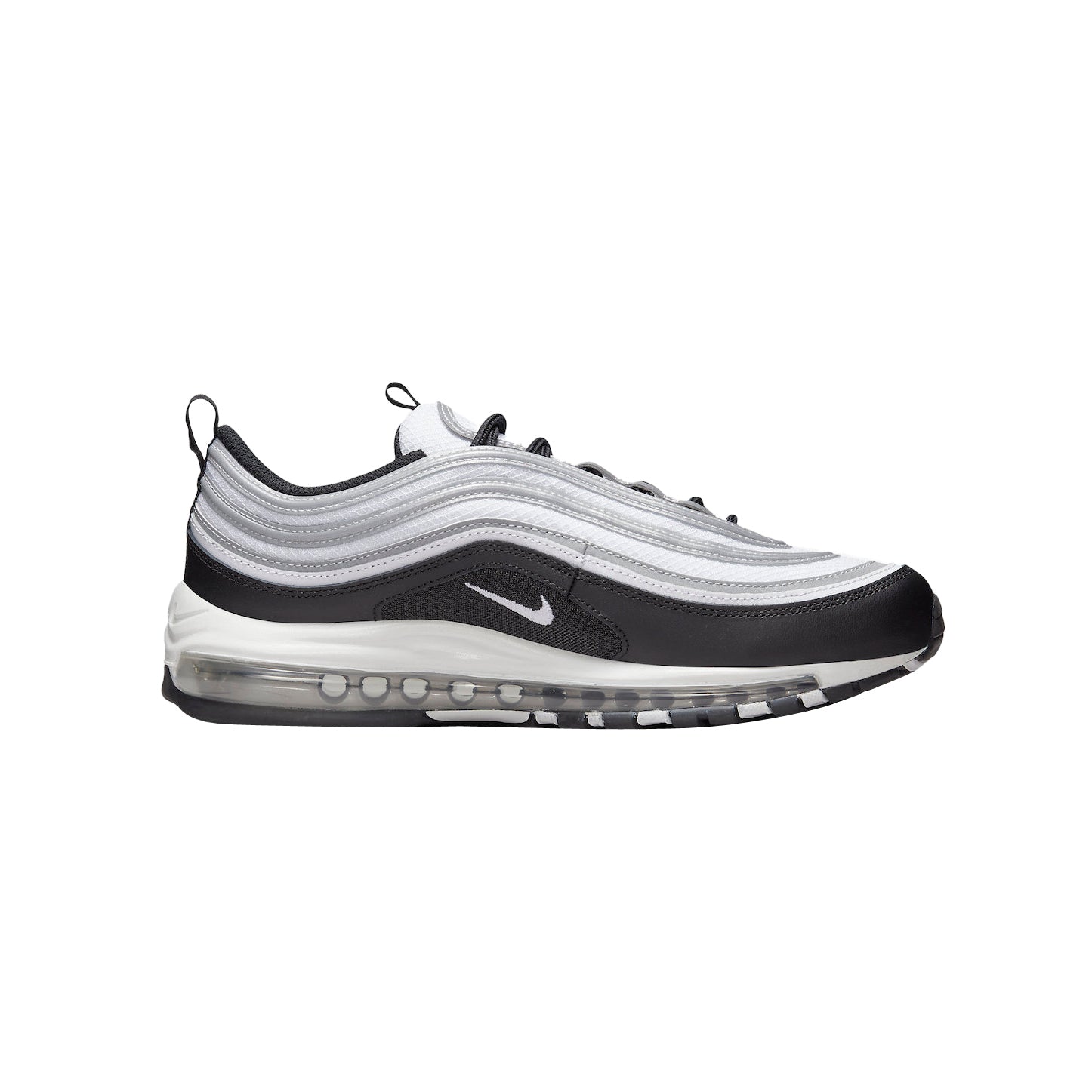 Nike Air Max 97 Weiß Schwarz Silber Metallico Herren Sneaker Modern