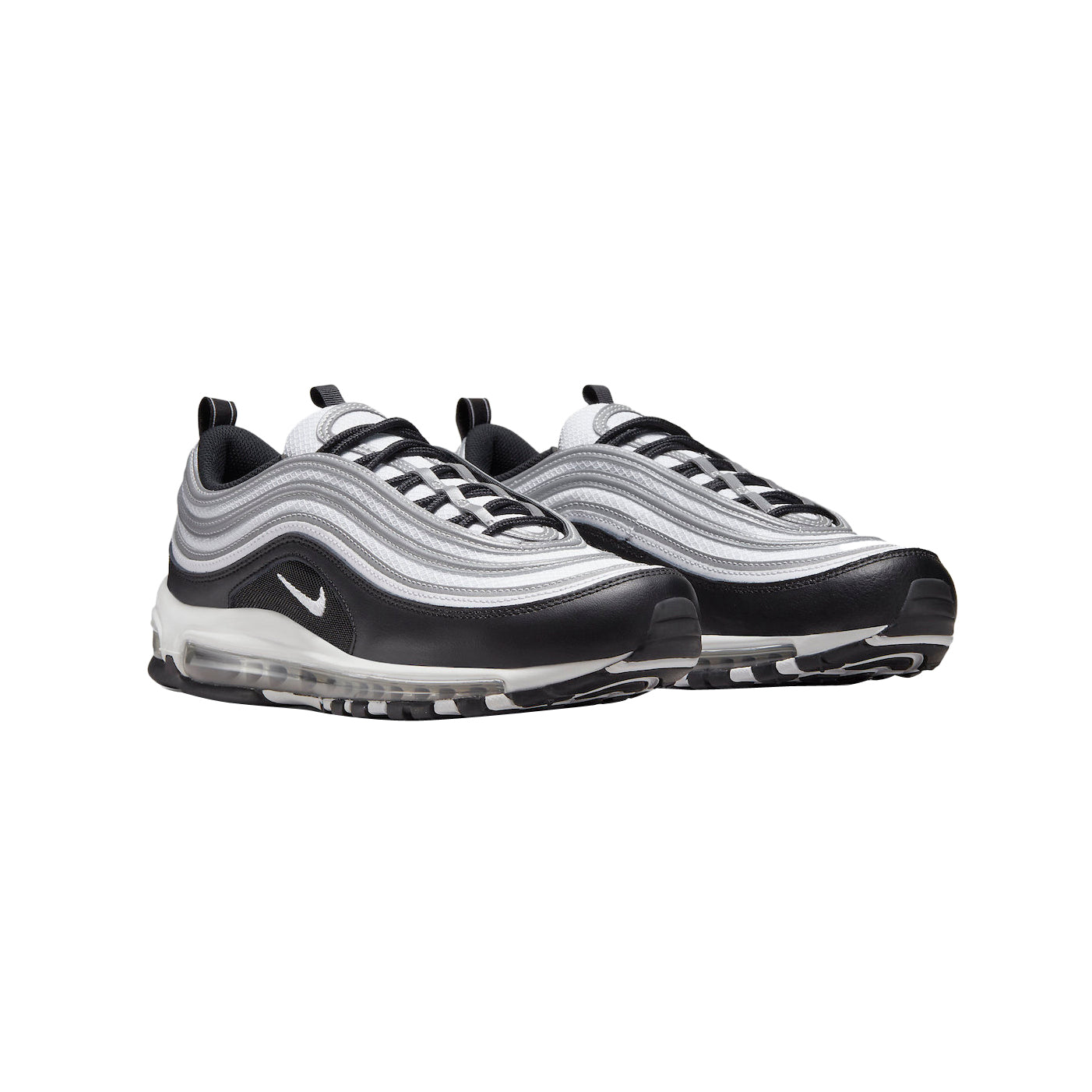 Nike Air Max 97 Weiß Schwarz Silber Metallico Herren Sneaker Modern