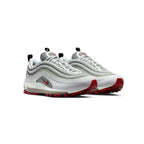 Nike Air Max 97 Grau Silber Rot Varsity Herren Sneaker Ikonisch